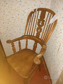 Sedia legno rustica