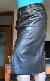 Gonna vintage vera pelle Gilmar Made in Italy M-L