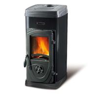 NORDICA STUFA A LEGNA SUPER JUNIOR 5 KW NERA-VERDE