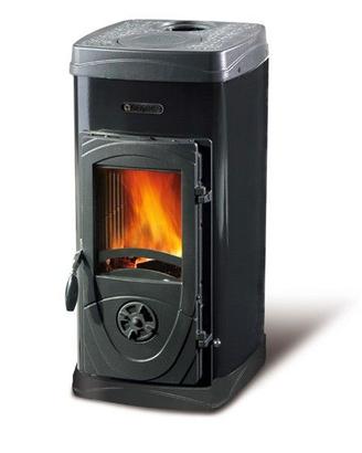 NORDICA STUFA A LEGNA SUPER JUNIOR 5 KW NERA-VERDE