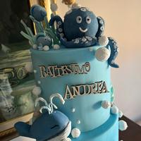 Torta devorativa tema marino