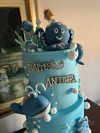 Torta devorativa tema marino