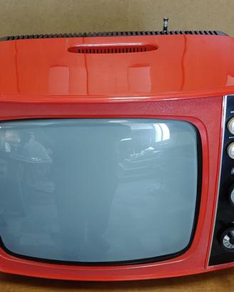Televisore vintage GBC anni ’70 rosso funzionante