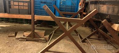 Porta bottiglie da 8 in legno vintage 