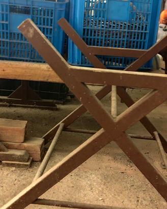Porta bottiglie da 8 in legno vintage 