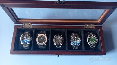 Scatola Porta orologi in legno