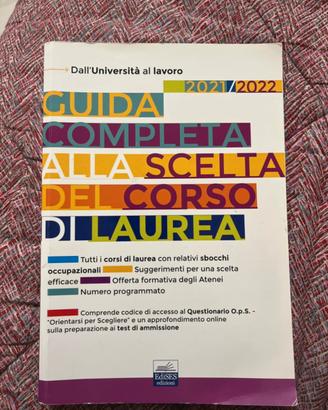 Libro Guida alla scelta del corso di laurea