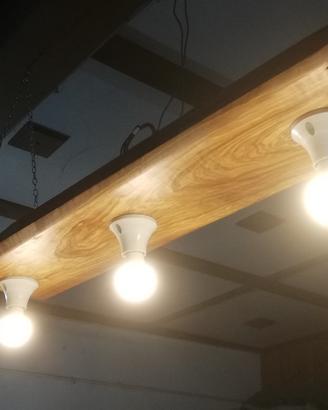 LAMPADARIO IN ULIVO. 