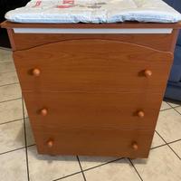 Cassettiera con Fasciatoio completo 