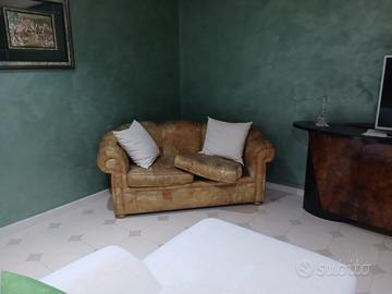 Salotto completo VINTAGE ANNI 80 in radica e vetro