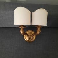 coppia applique in legno 