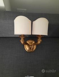 coppia applique in legno 