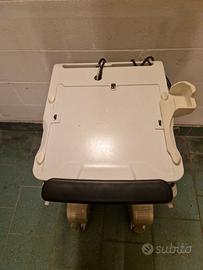 carrello ecografo ge  portatile