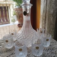 servizio liquore in cristallo 