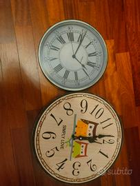 coppia di orologi lotto arredo parete