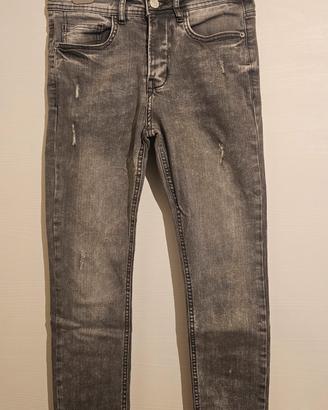 jeans Denim effetto consumato 44 