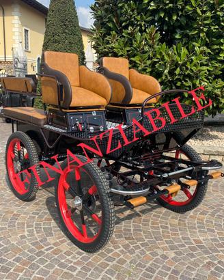 Carrozza per cavalli marathon doppio driver nuovi