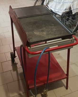  griglia con piastra a gas