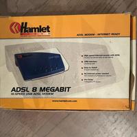 Modem ADSL vintage Hamlet con libretto istruzioni