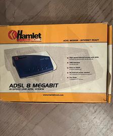 Modem ADSL vintage Hamlet con libretto istruzioni