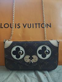 Louis Vuitton pochette Monogram Puppy Face Felicie