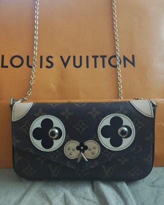 Louis Vuitton pochette Monogram Puppy Face Felicie