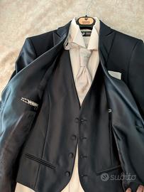 Abito cerimonia blu Andrea Versali tg.48