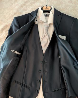 Abito cerimonia blu Andrea Versali tg.48