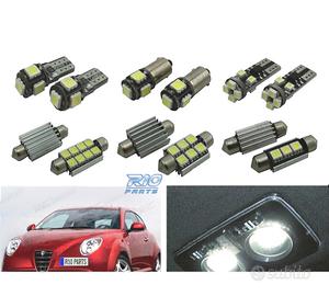 KIT 9 LAMPADE LED INTERNE ALFA ROMEO MITO 08-17