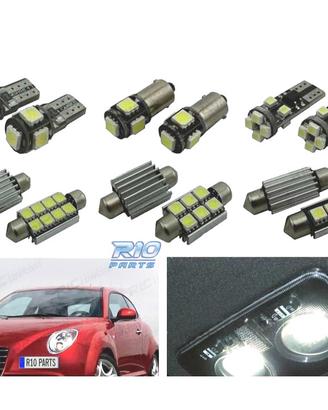KIT 9 LAMPADE LED INTERNE ALFA ROMEO MITO 08-17