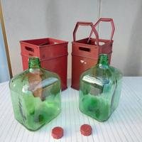 DAMIGIANE RETTANGOLARI 15 lt. , IN COPPIA