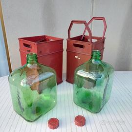 DAMIGIANE RETTANGOLARI 15 lt. , IN COPPIA