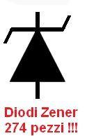 Diodi Zener assortiti 274 pezzi NUOVI