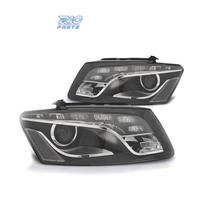 FARI PER AUDI Q5 08-12 LUCE DIURNA DRL FONDO NERO