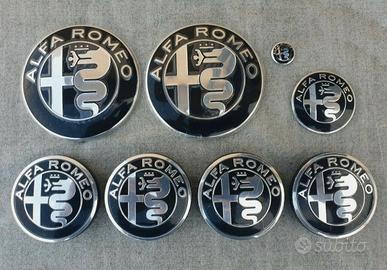 loghi neri alfa romeo