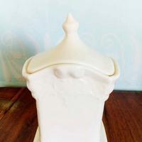 Zuccheriera in porcellana color avorio marca Imper