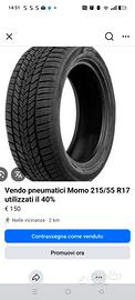 4 pneumatici Momo invernali  215/55 R17