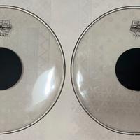 Pelle batteria acustica 12" Hollywood clear 2pz