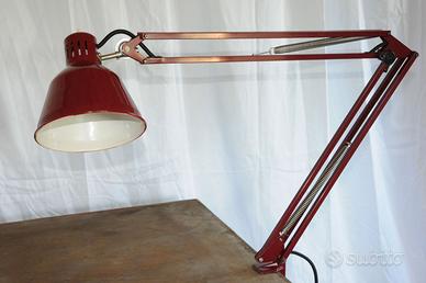 Lampada da tavolo RIMSA bordeaux anni 70/80