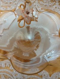 Porta cioccolatini o posa cenere in vetro 