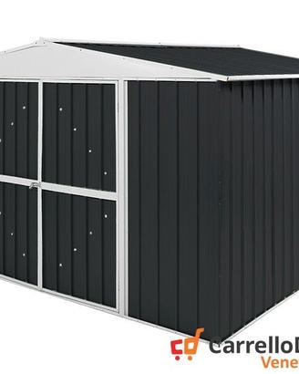 Box in Acciaio da giardino 360x345cm nero