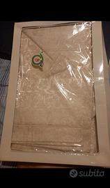Corredo matrimoniale cotone damascato vintage NUOV