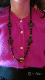 COLLANA in occhio di tigre e onice