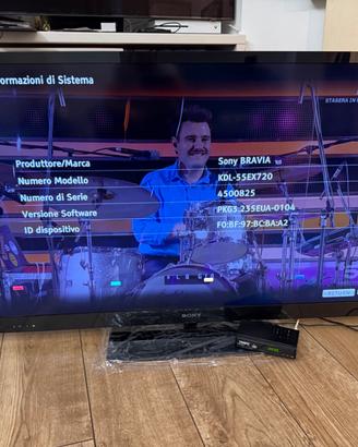 TV SONY Bravia 55”  kdl-55ex720