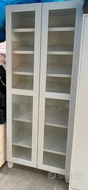 Scarpiera ikea Bianco con ante a vetri, 6 ripiani