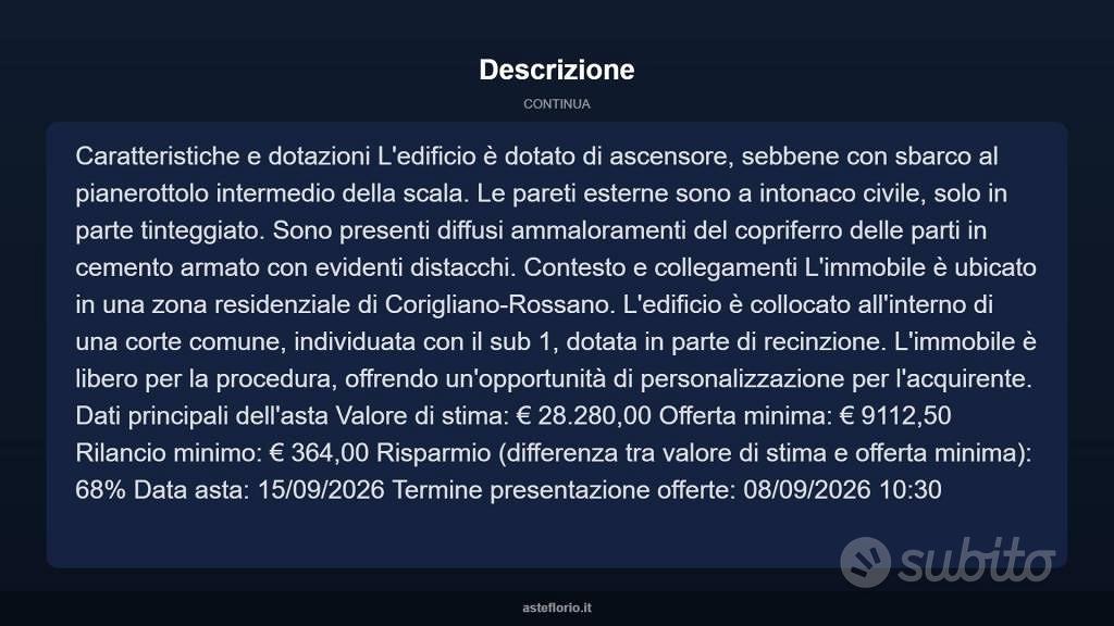 Appartamento – Corigliano-Rossano, Corigliano Scalo - Altro