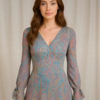 abito paisley Laundry by Shelli Segal taglia S 