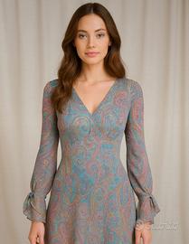 abito paisley Laundry by Shelli Segal taglia S 