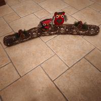 Paraspifferi natalizio 90 cm con gufetti