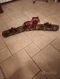 Paraspifferi natalizio 90 cm con gufetti